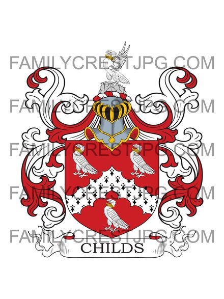 Childs Family Crest - London, England 1700