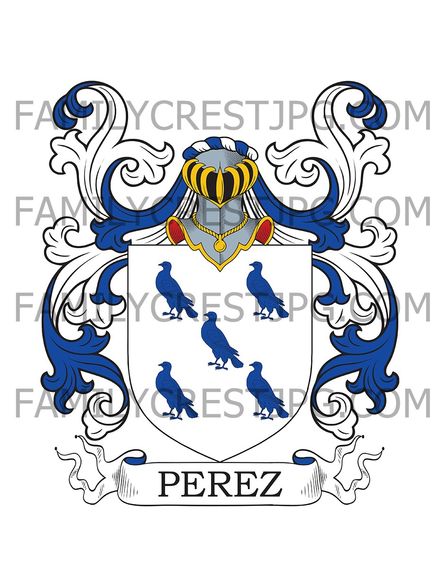 Perez Family Crest - Puebla de los Infantes, Seville, Spain