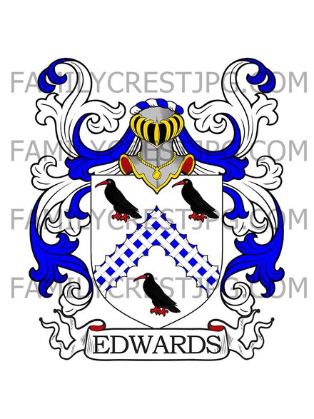 Edwards Family Crest - Dublin, Ireland