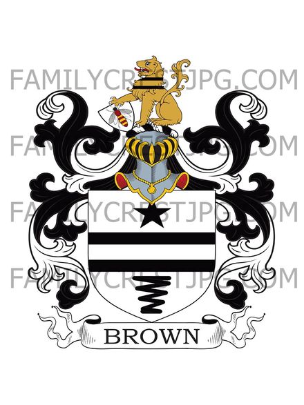 Brown Family Crest - Endcliffe Hall, Sheffield, England