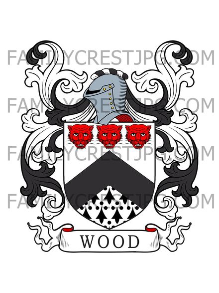 Wood Family Crest - Somerset, England