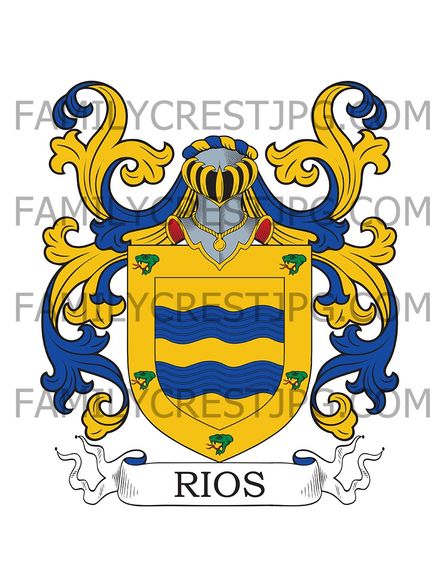Rios Family Crest - Spain