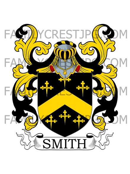 Smith Family Crest - Bawdsey, co. Suffolk, England