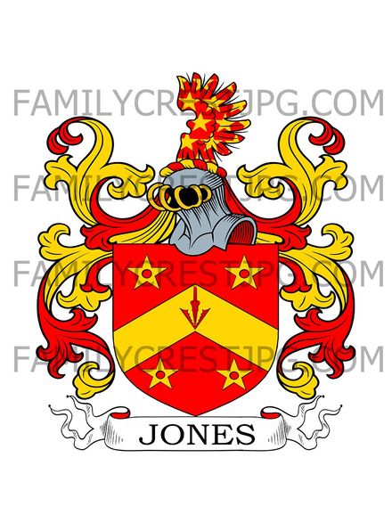 Jones Family Crest - Benada Castle, co. Sligo, Ireland