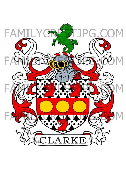 Clarke Family Crest - Ireland
