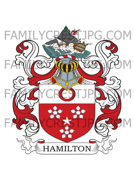 Hamilton Family Crest - Whitelaw, Scotland