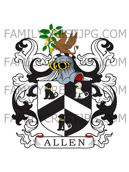 Allen Family Crest - London, England