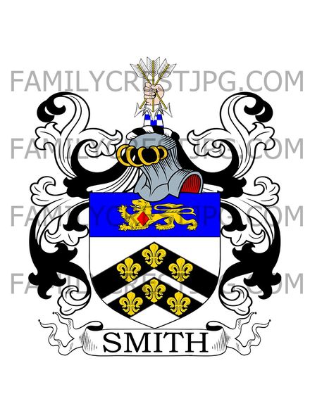 Smith Family Crest - Cressing Temple, co. Essex, England