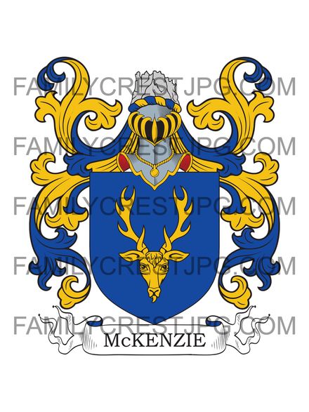 McKenzie Family Crest - Ardross, co. Ross, Scotland