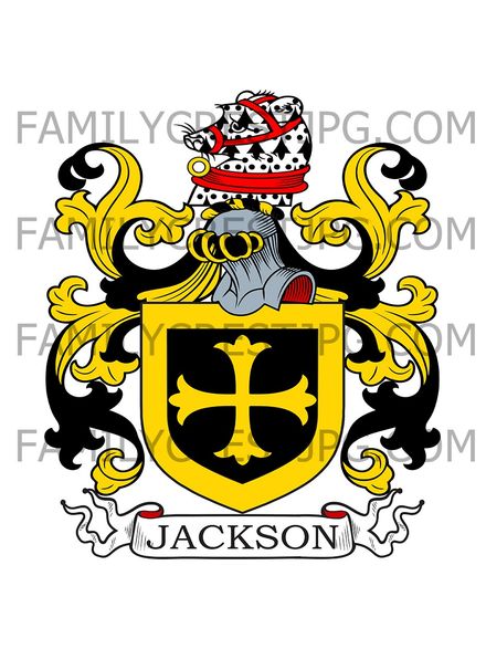 Jackson Family Crest - Gawthorpe, co. Yorkshire, England