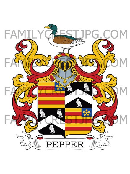 Pepper Family Crest