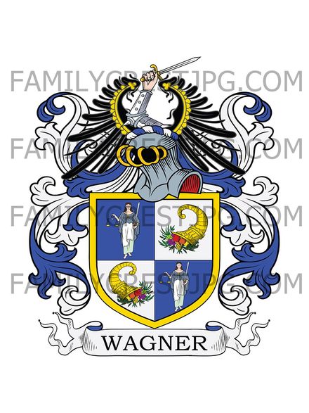 Wagner Family Crest - Prussia 1766