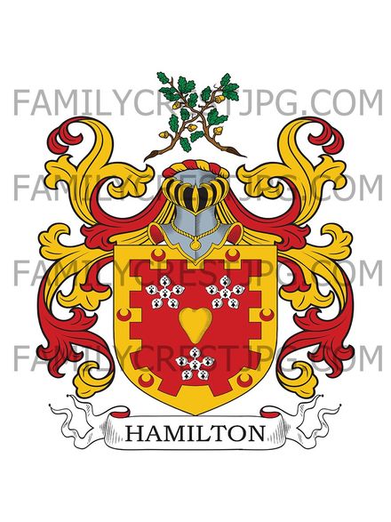 Hamilton Family Crest - Woodhall, Scotland