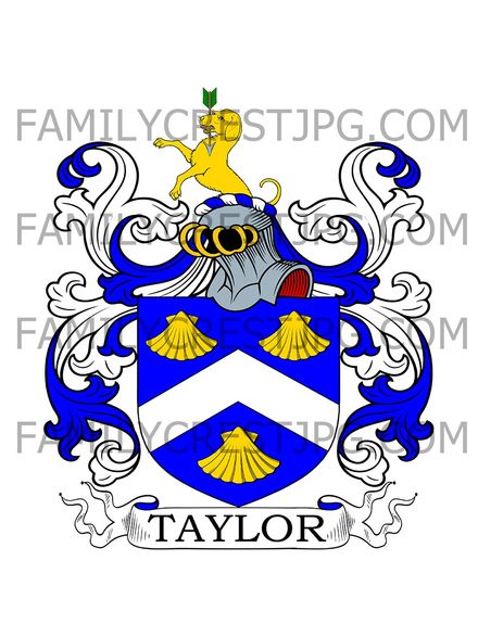Taylor Family Crest - York, England