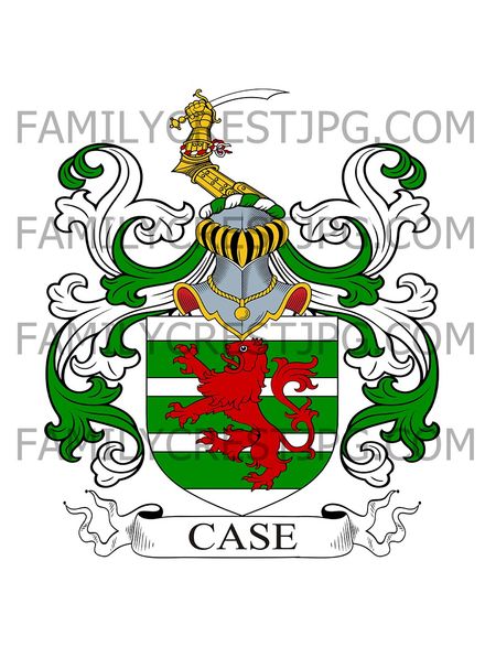 Case Family Crest - Berwick, Northumberland, England