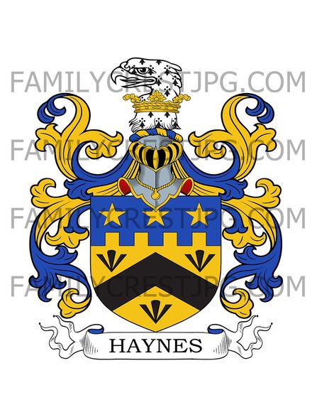 Haynes Family Crest - Turweston, co. Buckingham, England