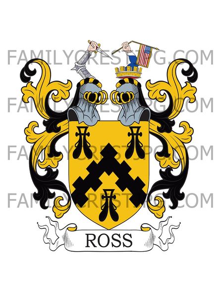 Ross Family Crest - Rosstrevor, co. Down, Ireland