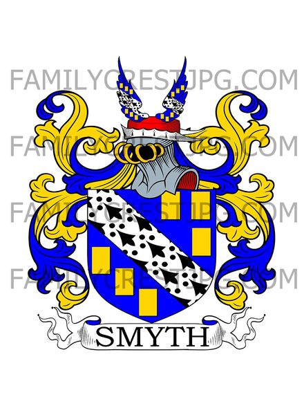 Smyth Family Crest - Gunton, co. Norfolk, England