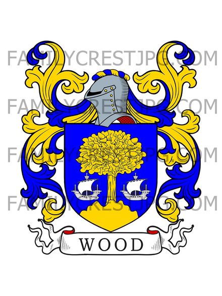 Wood Family Crest - Largo, co. Fife, Scotland