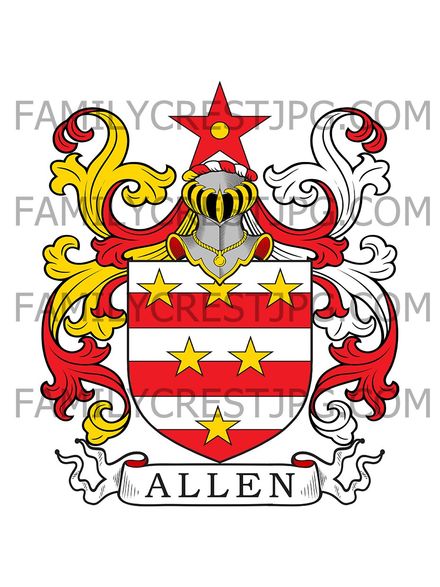 Allen Family Crest - Devonshire