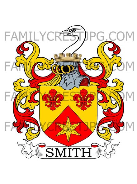 Smith Family Crest - Wray, co. Lancashire, England
