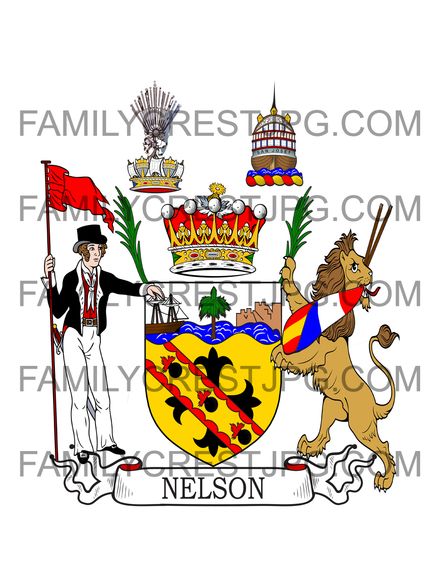 Nelson Family Crest - Horatio Nelson