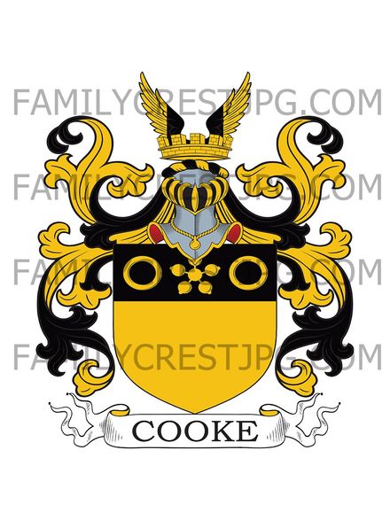 Cooke Family Crest - Norfolk, England