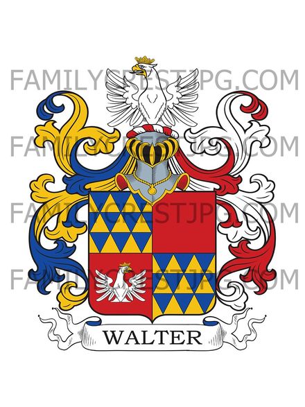 Walter Family Crest - de Waldberg, Silesia