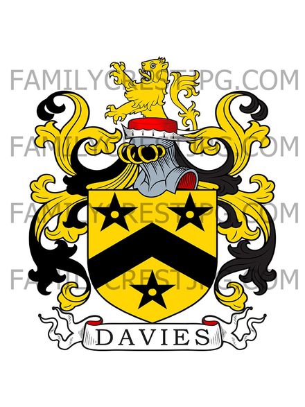 Davies Family Crest - London, England