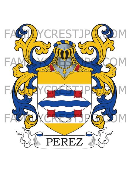 Perez Family Crest - Naples, Italy