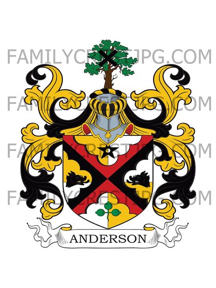 Anderson Family Crest - Fermoy, co. Cork, Ireland 