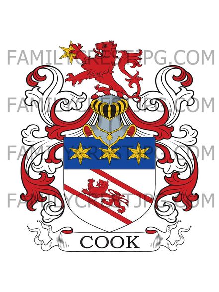 Cook Family Crest - London, England