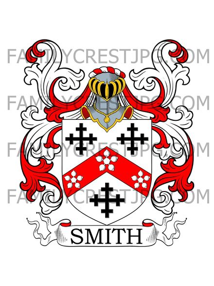 Smith Family Crest - Northampton, England