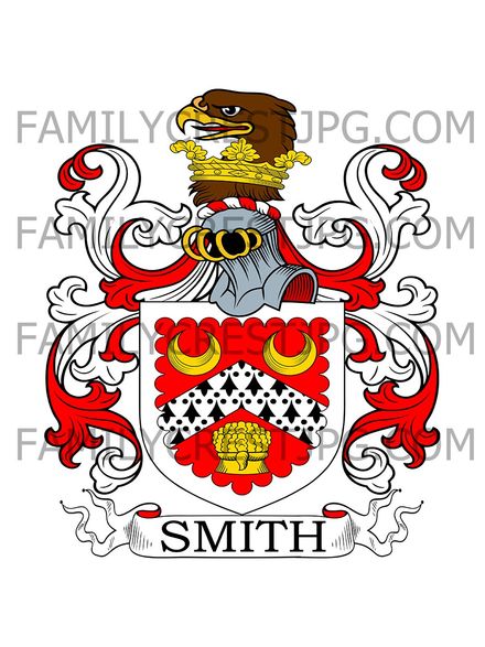 Smith Family Crest - Craigend, co. Stirling, Scotland