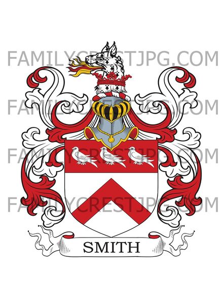 Smith Family Crest - Nettlestead, co. Suffolk, England
