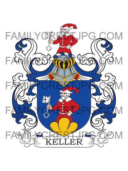 Keller Family Crest - von Schaffhausen