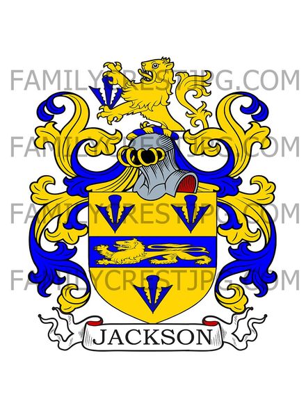 Jackson Family Crest - Kent, England