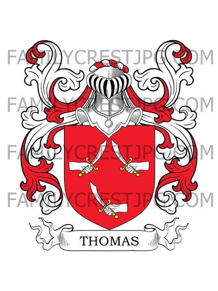 Thomas Family Crest - d’Evenos, Provence, France