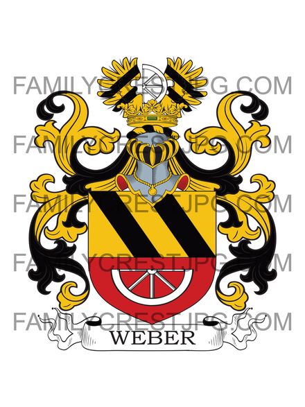 Weber Family Crest - Mainz 1615