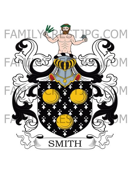 Smith Family Crest - Thaxted, co. Essex, England