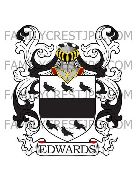 Edwards Family Crest - Essex, England
