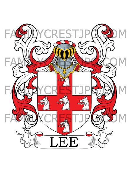Lee Family Crest - Hertford, England