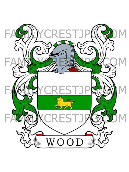 Wood Family Crest - Bedford, England