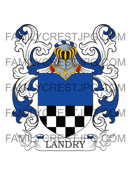 Landry Family Crest - von La Heutte - Switzerland