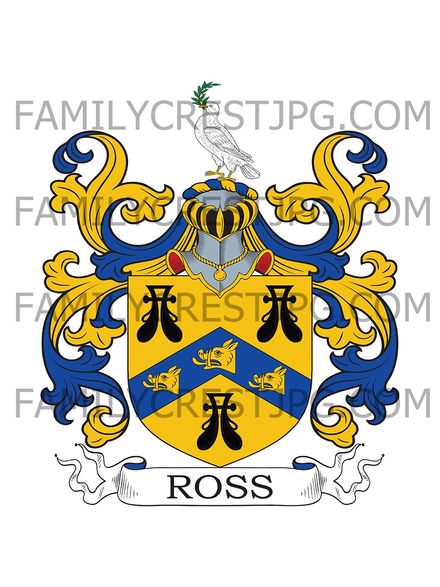 Ross Family Crest - Kintore, co. Aberdeen, Scotland