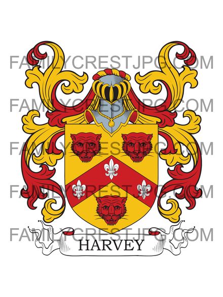 Harvey Family Crest - Norfolk, England