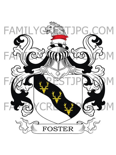 Foster Family Crest - Essex, England