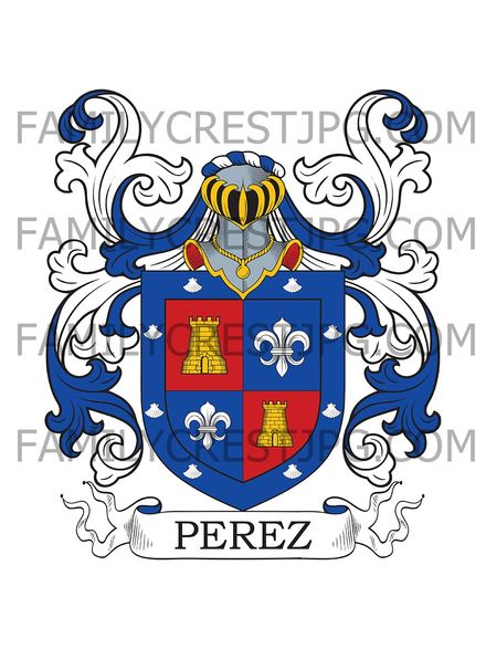 Perez Family Crest - Flanders, Belgium