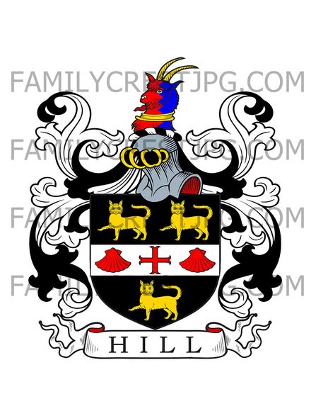 Hill Family Crest - Windsor, co. Berkshire, England