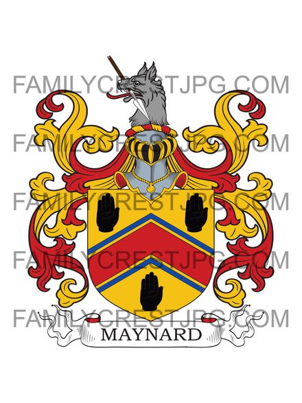Maynard Family Crest - Carriglas, co. Longford, Ireland